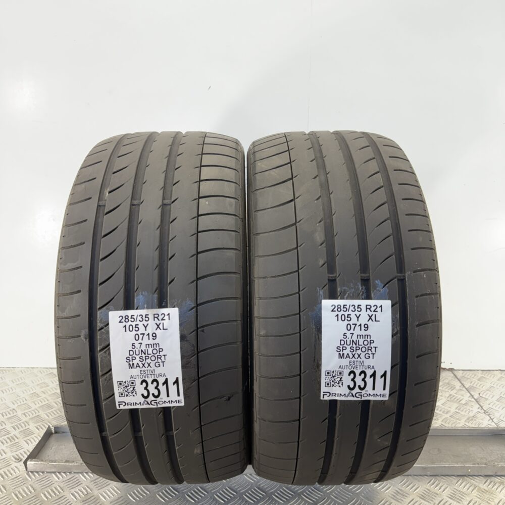 Gomme Usate 285 35 R21 XL 105Y DUNLOP SP SPORT MAXX GT 81% Estive