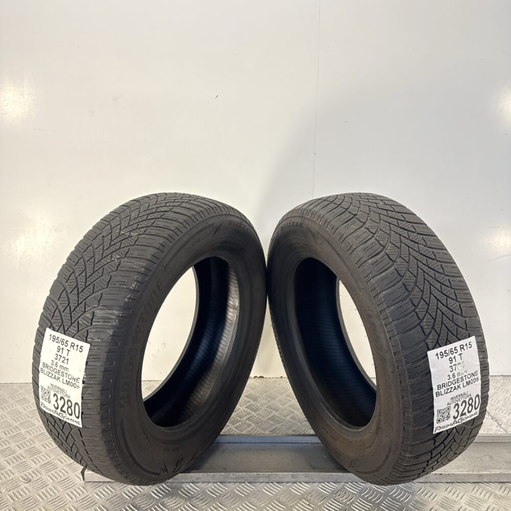 Gomme Usate 195 65 R15 91T Bridgestone Blizzak LM005 Invernali - immagine 10