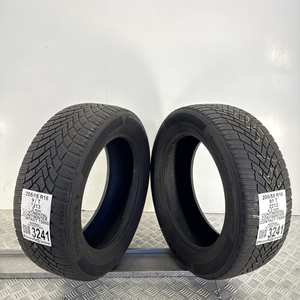 Gomme Usate 205 55 R16 91T Continental ContiWinterContact TS850 Invernali - immagine 11