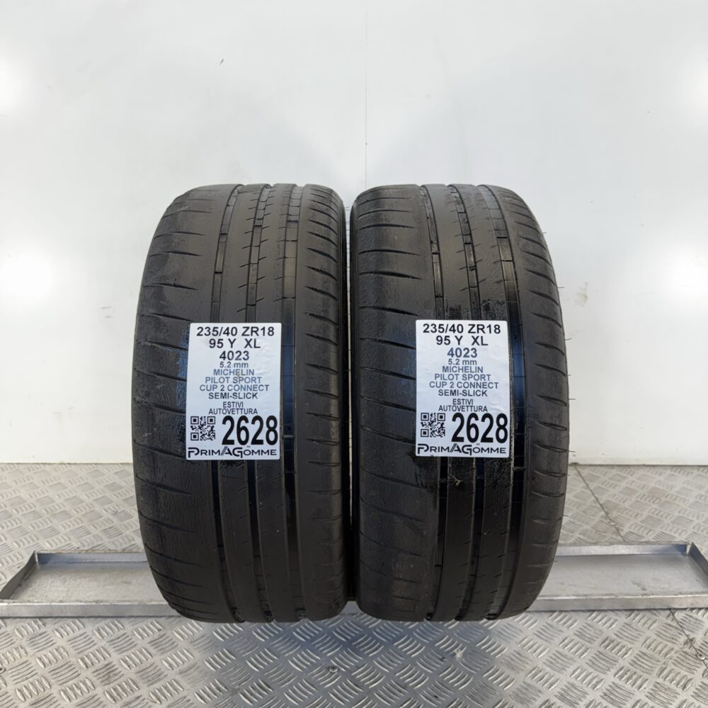 Gomme Usate 235 40 ZR18 95Y XL Michelin Pilot Sport Cup 2 Connect Semi-Slick Estive