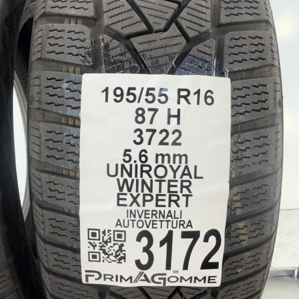 Gomme Usate 195 55 R16 87H Uniroyal Winter Expert 80% Invernali - immagine 3