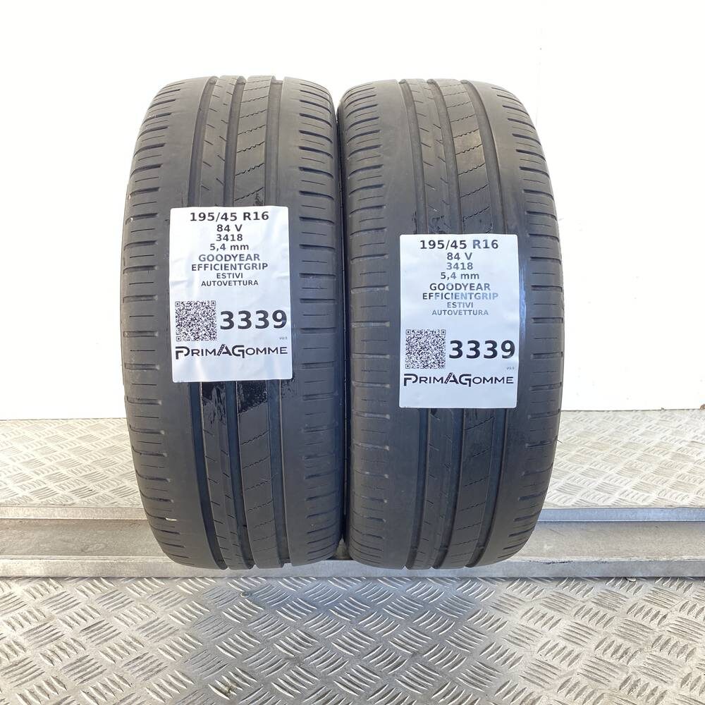 Gomme Usate 195 45 R16 84V Goodyear EfficientGrip 77% Estive