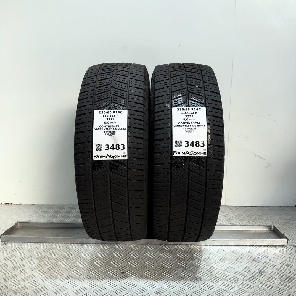 Gomme Usate 235 65 R16C 115/113R Continental Vancontact A/S Ultra 71% 4 Stagioni