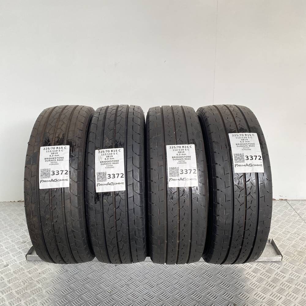 Gomme Usate 225 70 R15C 112/110S Bridgestone Duravis R660 86% Estive