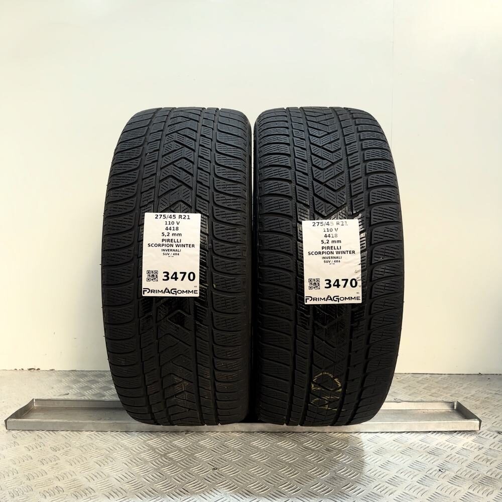 Gomme Usate 275 45 R21 110V Pirelli Scorpion Winter 74% Invernali