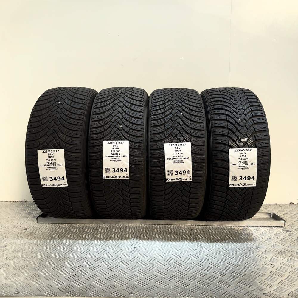 Gomme Usate 225 45 R17 XL 94V Falken Eurowinter HS01 98% Invernali