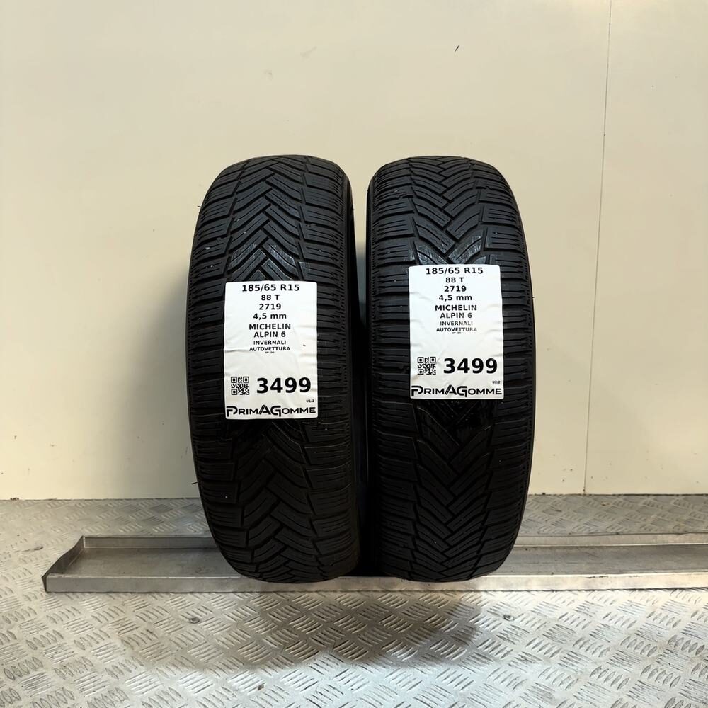 Gomme Usate 185 65 R15 88T Michelin Alpin 6 Invernali
