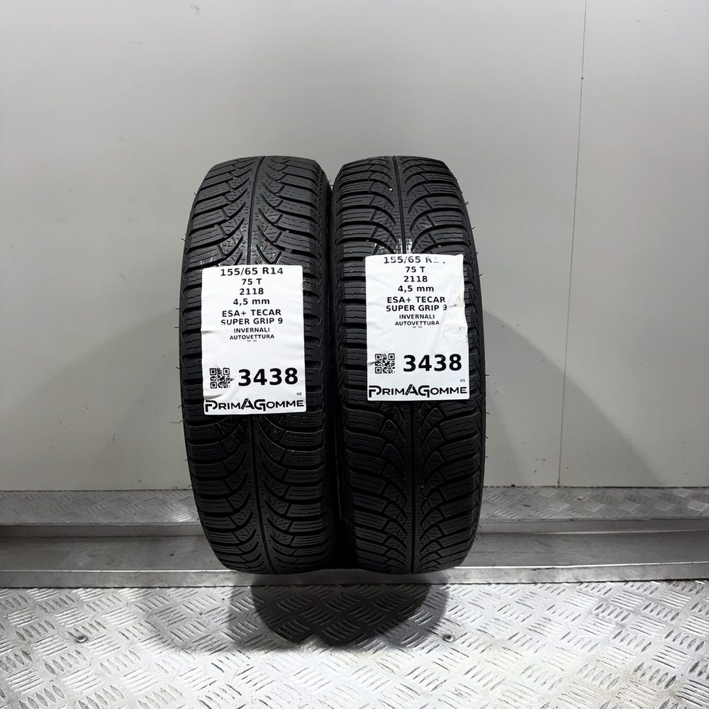 Gomme Usate 155 65 R14 75T Esa+ Tecar Super Grip 9 Invernali