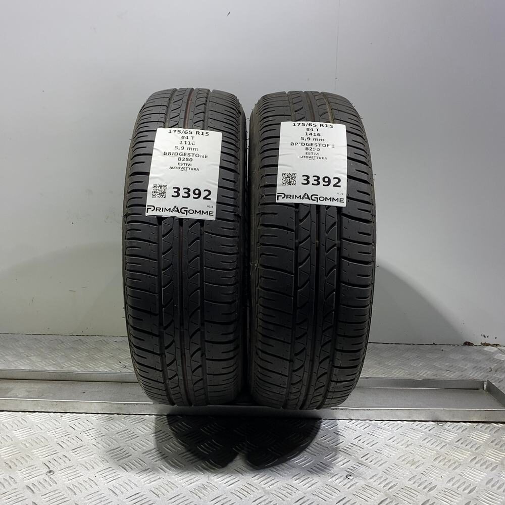 Gomme Usate 175 65 R15 84T Bridgestone B250 84% Estive