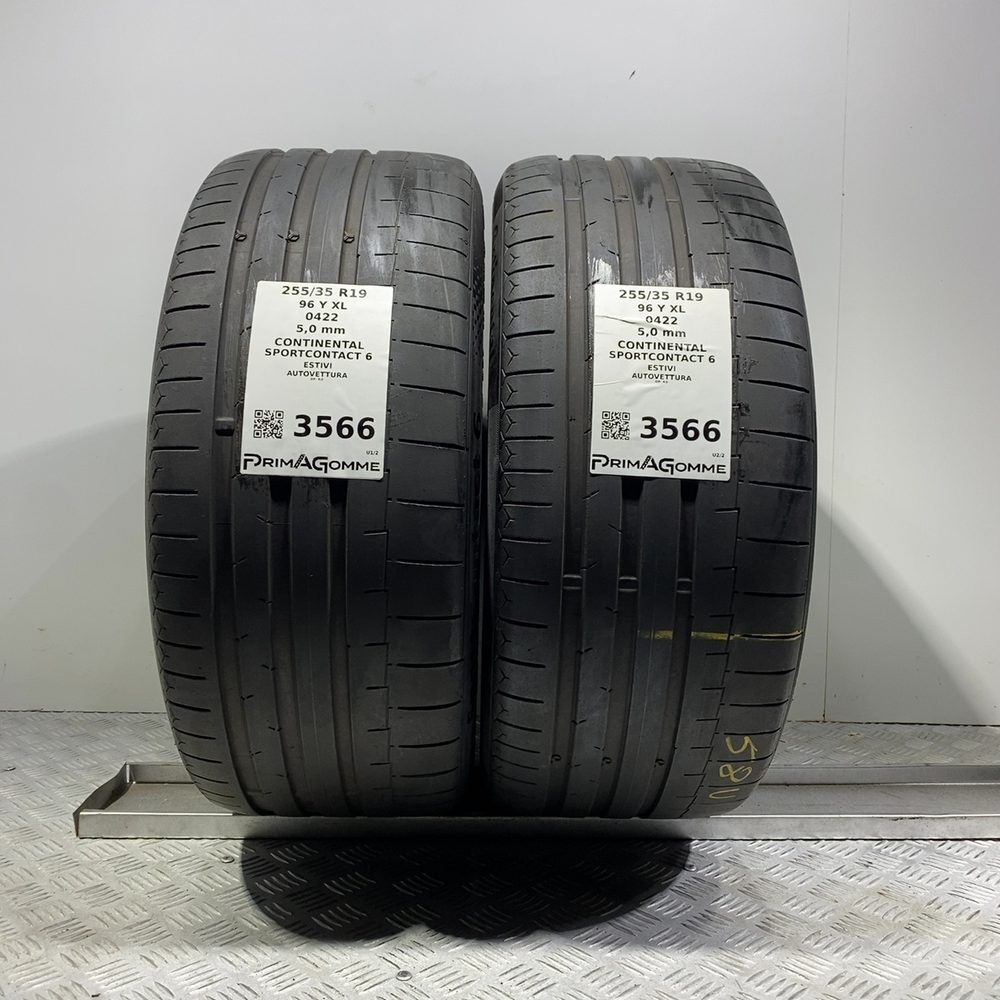 Gomme Usate 255 35 R19 96Y XL Continental Sportcontact 6 71% Estive