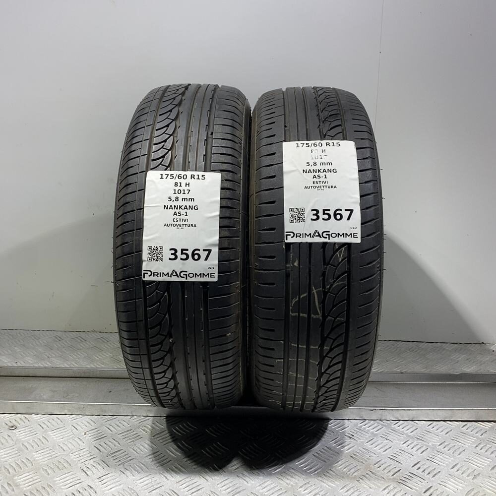 Gomme Usate 175 60 R15 81H Nankang AS-1 83% Estive