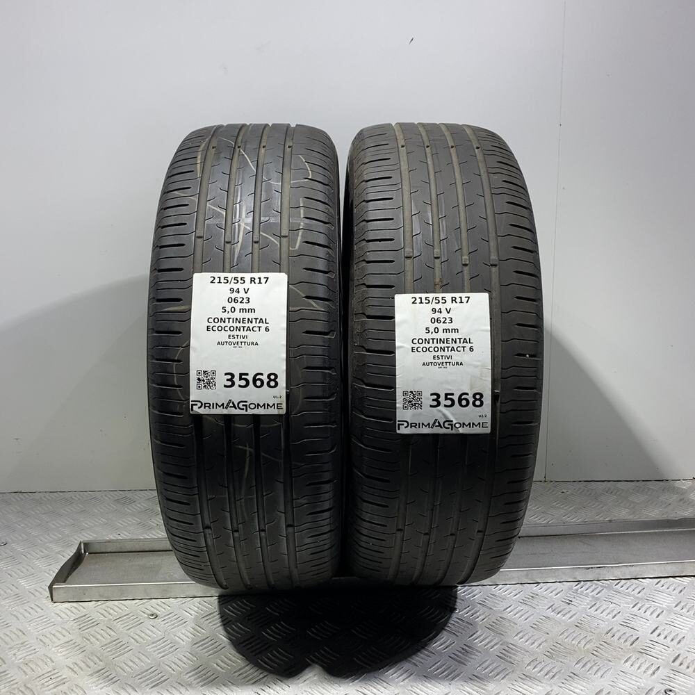 Gomme Usate 215 55 R17 94V Continental Ecocontact 6 71% Estive