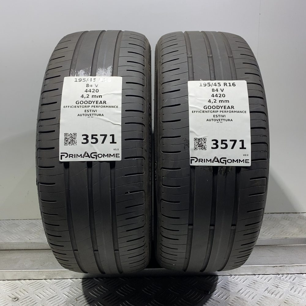 Gomme Usate 195 45 R16 XL 84V Goodyear Efficientgrip Performance Estive
