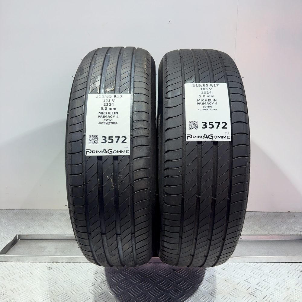 Gomme Usate 215 65 R17 103V XL Michelin Primacy 4 71% Estive