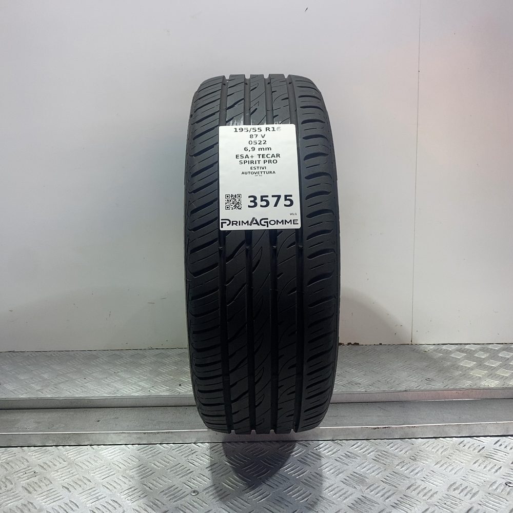 Gomma Usata 195 55 R16 87V Esa+ Tecar Spirit Pro 98% Estivo