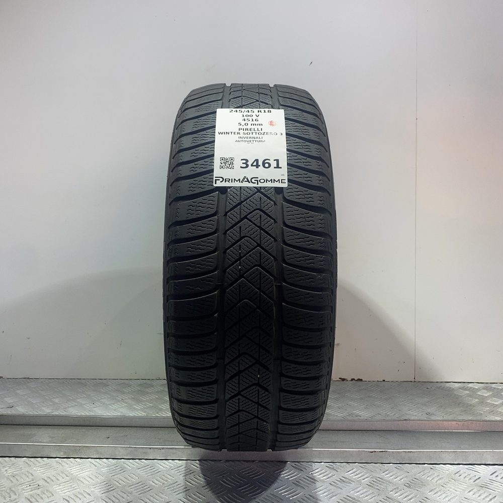 Gomme Usate 245 45 R18 100V Pirelli Winter Sottozero 3 RunFlat 71% Invernali