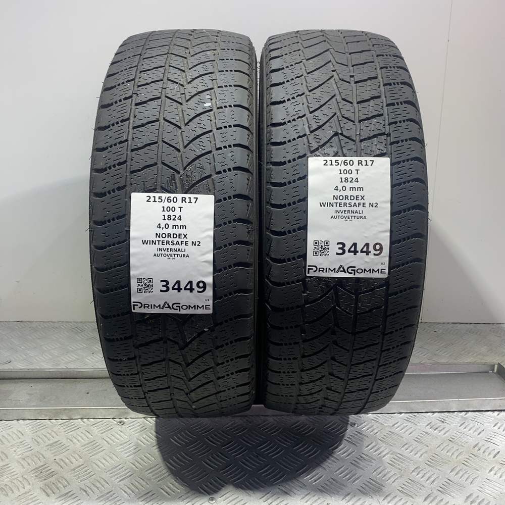 Gomme Usate 215 60 R17 100T XL Nordex Wintersafe N2 Invernali
