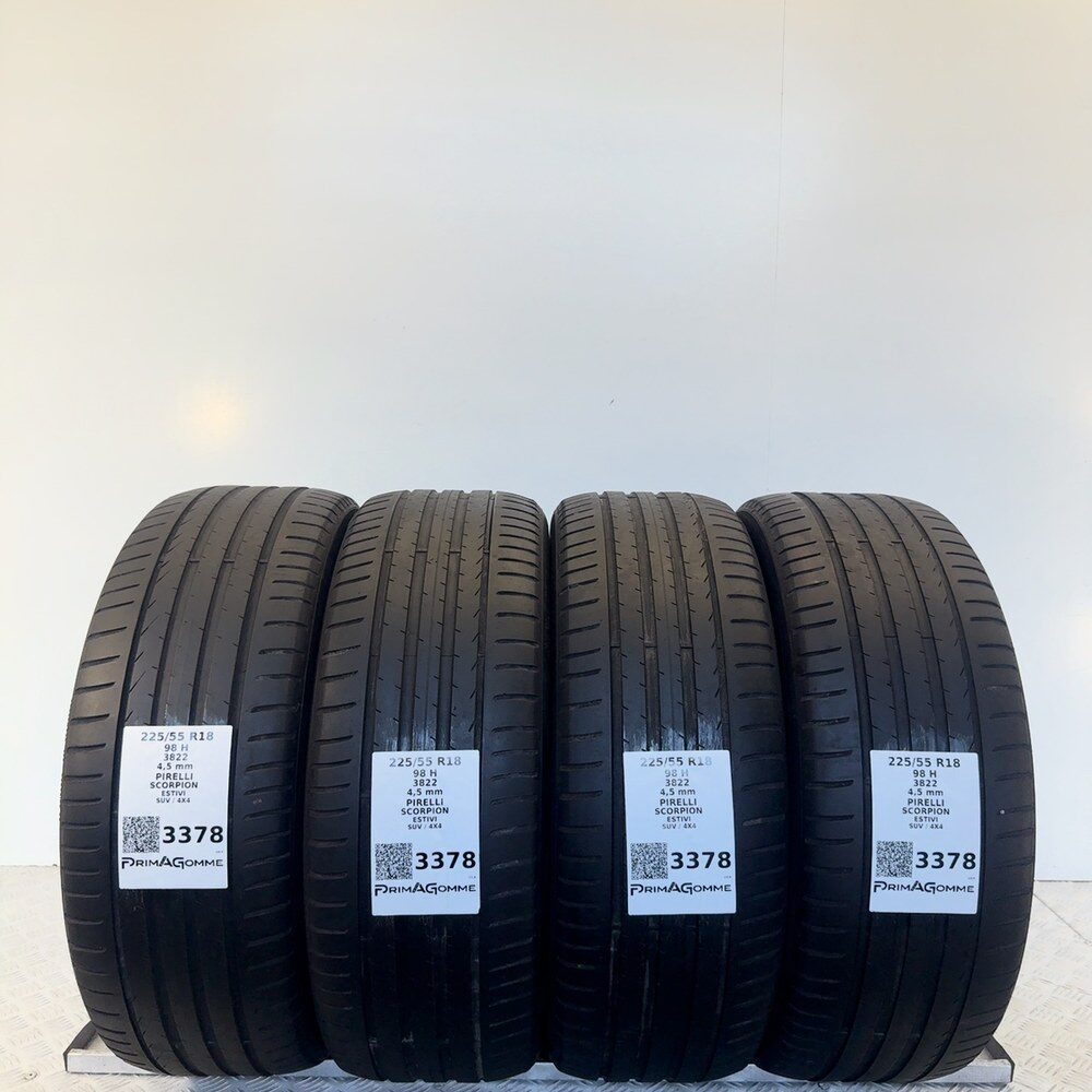 Gomme Usate 225 55 R18 98H PIRELLI SCORPION Estive