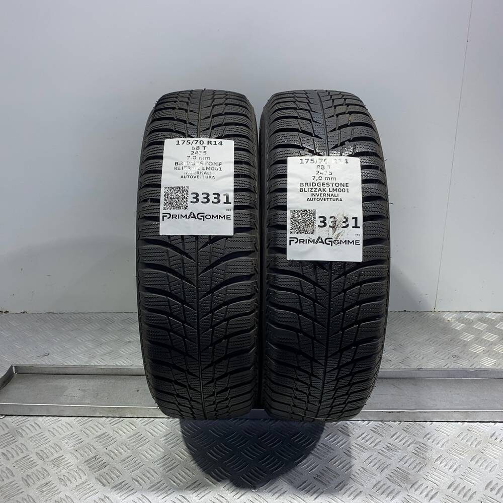 Gomme Usate 175 70 R14 88T XL Bridgestone Blizzak LM001 98% Invernali