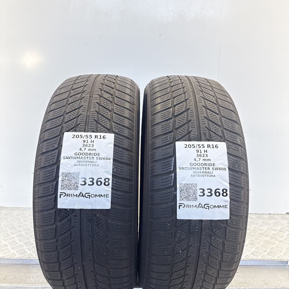 Gomme Usate 205 55 R16 91H GOODRIDE SNOWMASTER SW608 Invernali