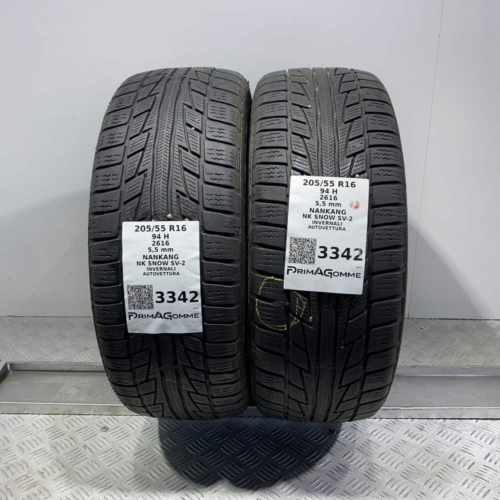 Gomme Usate 205 55 R16 94H XL Nankang NK Snow SV-2 79% Invernali