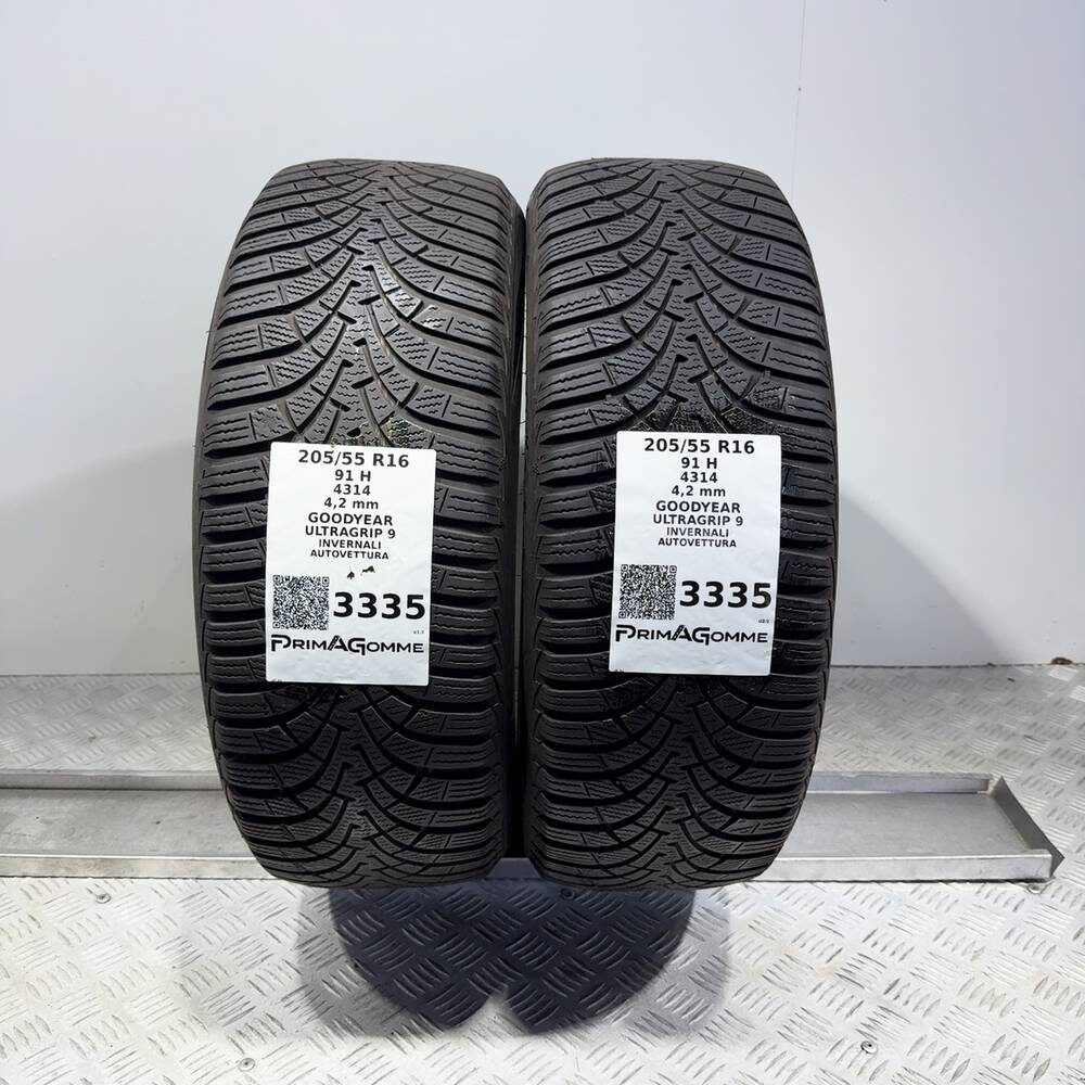 Gomme Usate 205 55 R16 91H Goodyear Ultragrip 9 Invernali