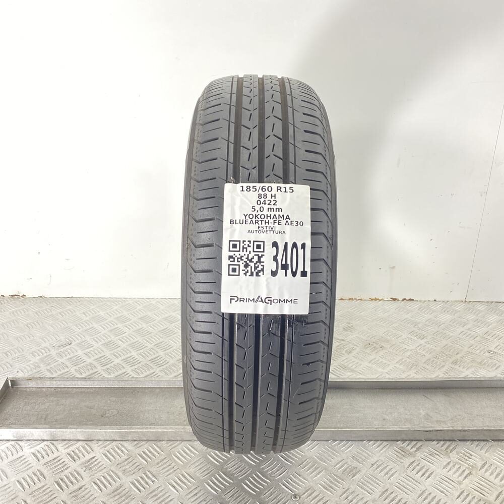 Gomma Usata 185 60 R15 XL 88H YOKOHAMA BLUEARTH-FE AE30 71% Estivo
