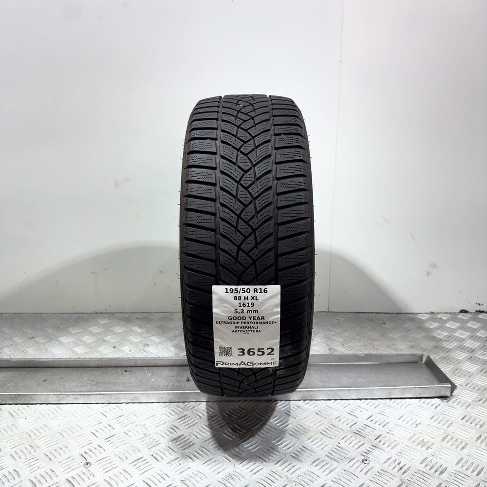 Gomma Usata 195 50 R16 88H XL Goodyear Ultragrip Performance+ 74% Invernale