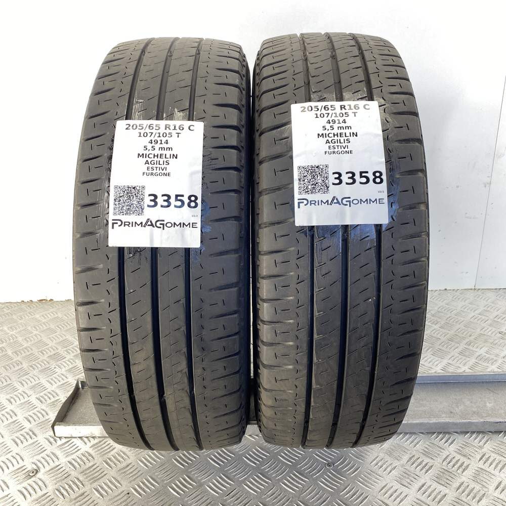 Gomme Usate 205 65 R16C 107/105T MICHELIN AGILIS 79% Estive