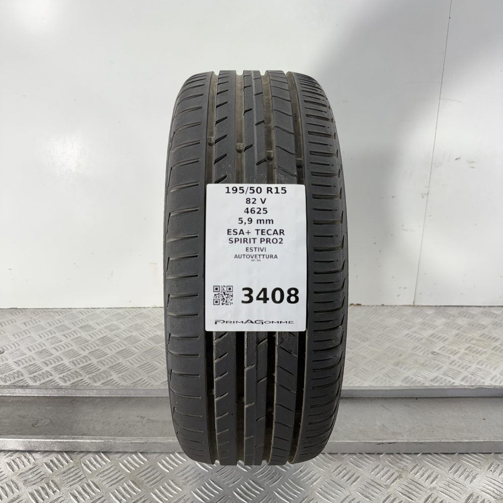 Gomma Usata 195 50 R15 82V ESTE ESATECAR SPIRIT PRO2 84% Estivo