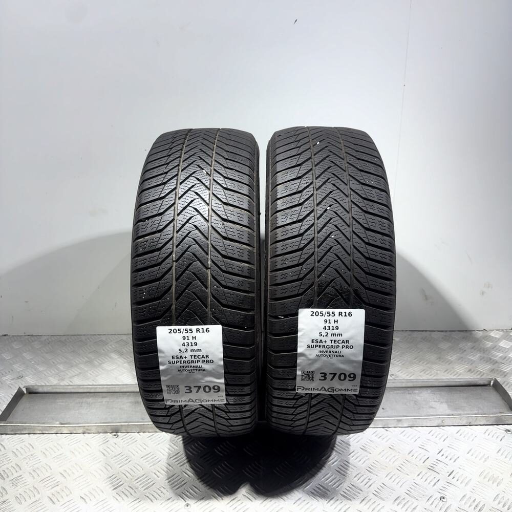 Gomme Usate 205 55 R16 91H Esa+ Tecar Supergrip Pro 74% Invernali