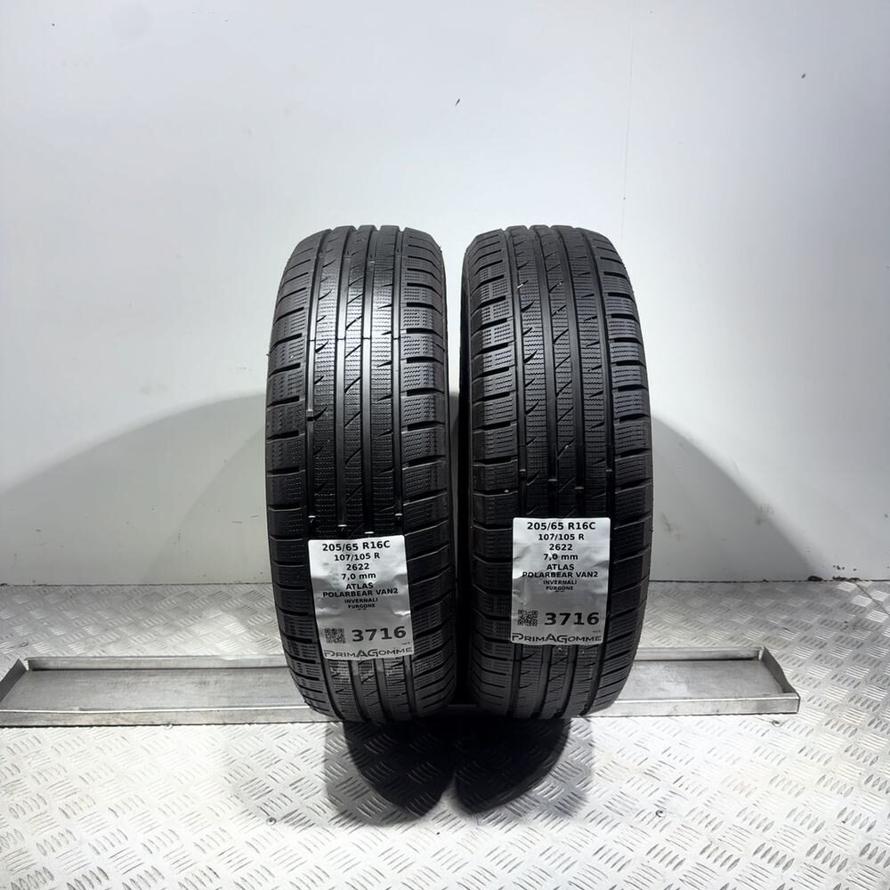 Gomme Usate 205 65 R16C 107/105R Atlas Polarbear Van2 98% Invernali