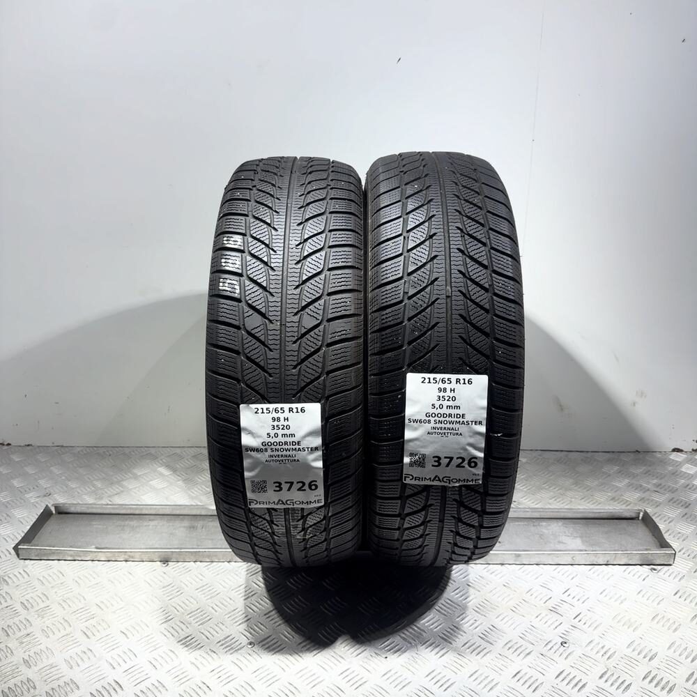 Gomme Usate 215 65 R16 98H Goodride SW608 Snowmaster 71% Invernali
