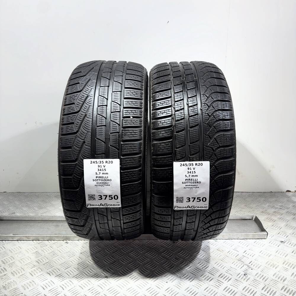 Gomme Usate 245 35 R20 91V Pirelli Sottozero 81% Invernali