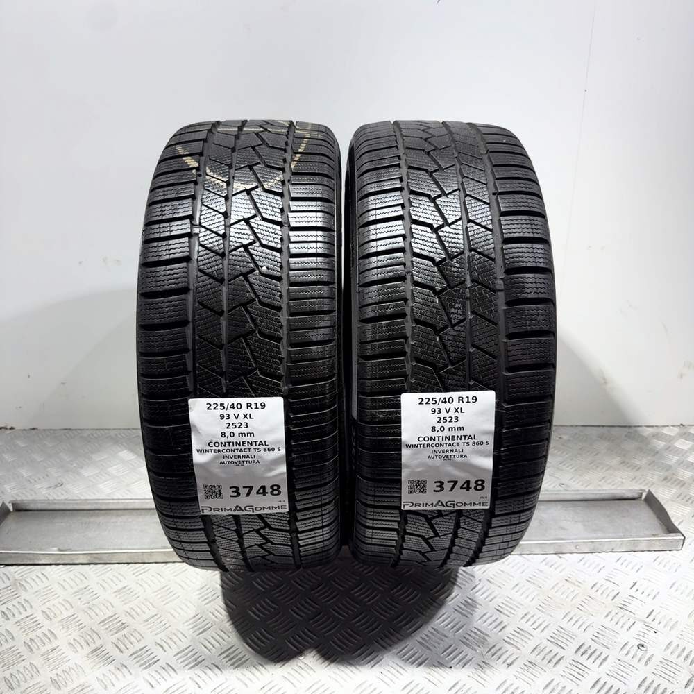 Gomme Usate 225 40 R19 XL 93V Continental Wintercontact TS 860 S 98% Invernali