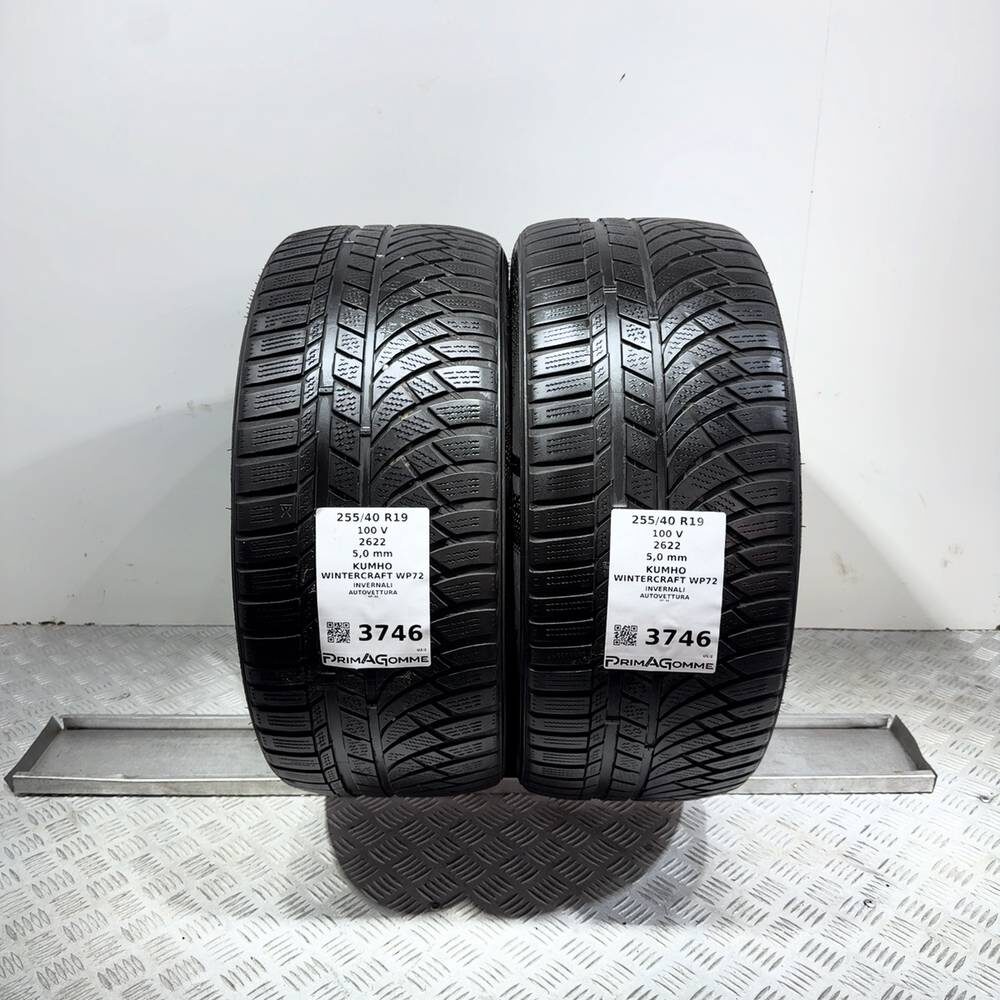 Gomme Usate 255 40 R19 100V Kumho Wintercraft WP72 71% Invernali