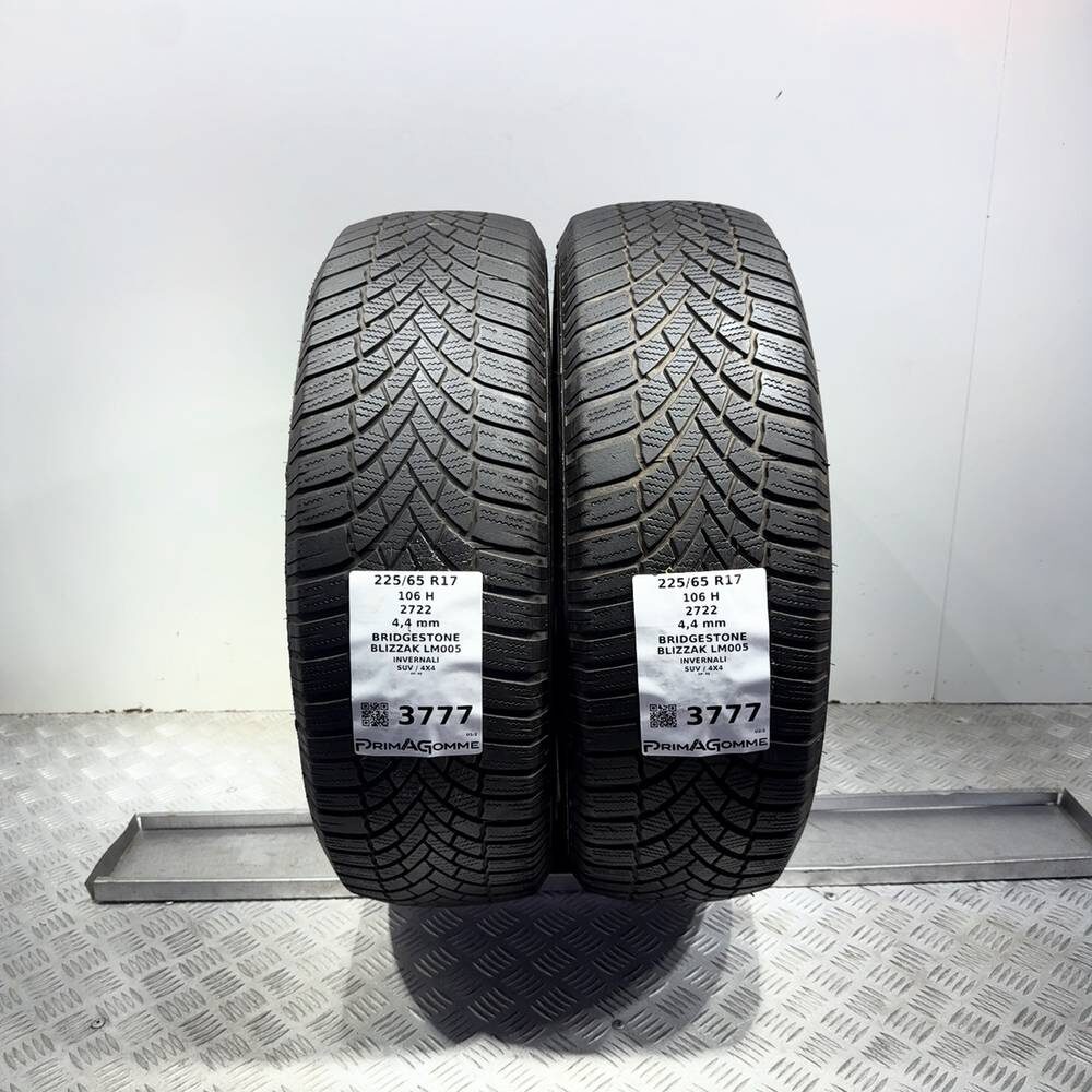 Gomme Usate 225 65 R17 106H Bridgestone Blizzak LM005 Invernali