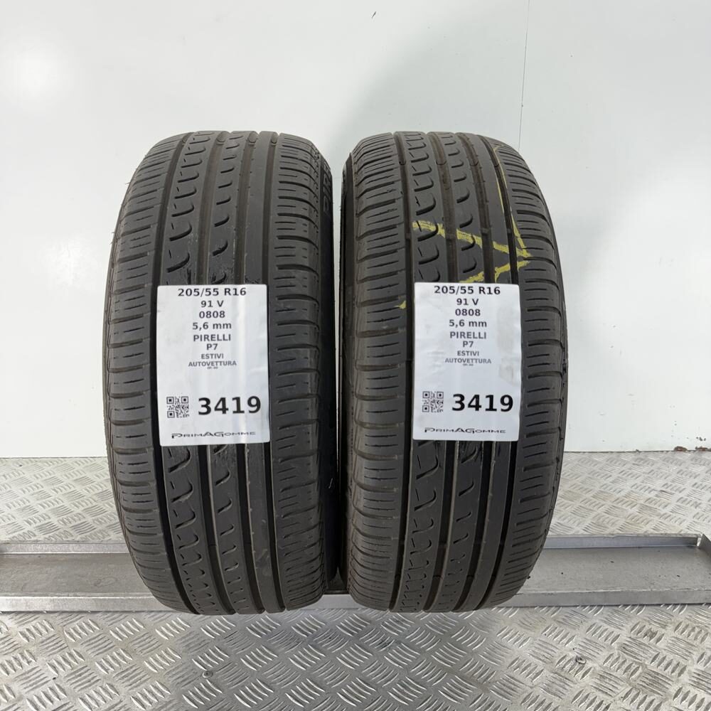 Gomme Usate 205 55 R16 91V PIRELLI P7 80% Estive