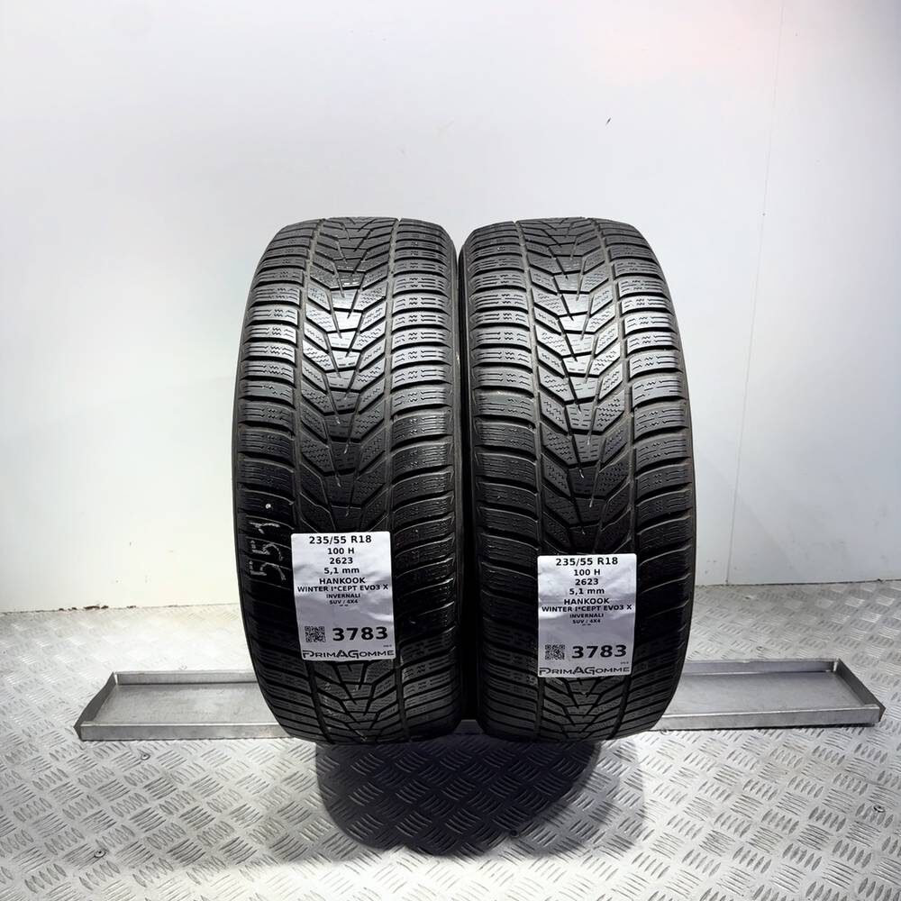 Gomme Usate 235 55 R18 100H Hankook Winter I*Cept Evo3 X 73% Invernali