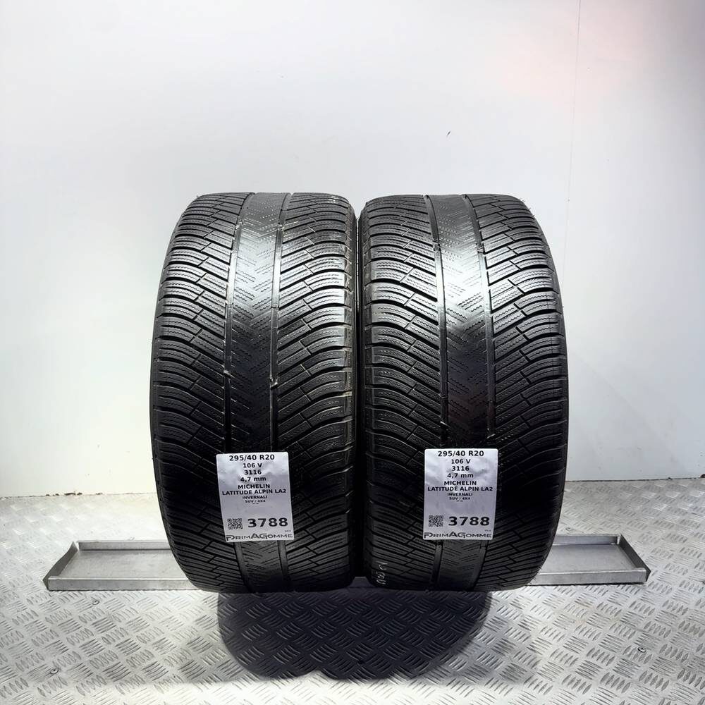 Gomme Usate 295 40 R20 106V Michelin Latitude Alpin LA2 Invernali