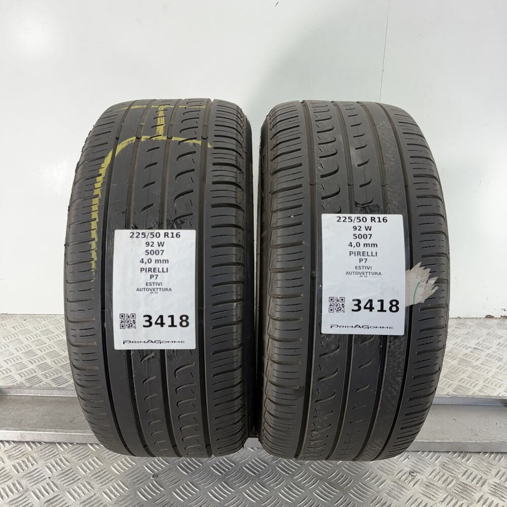 Gomme Usate 225 50 R16 92W PIRELLI P7 Estive
