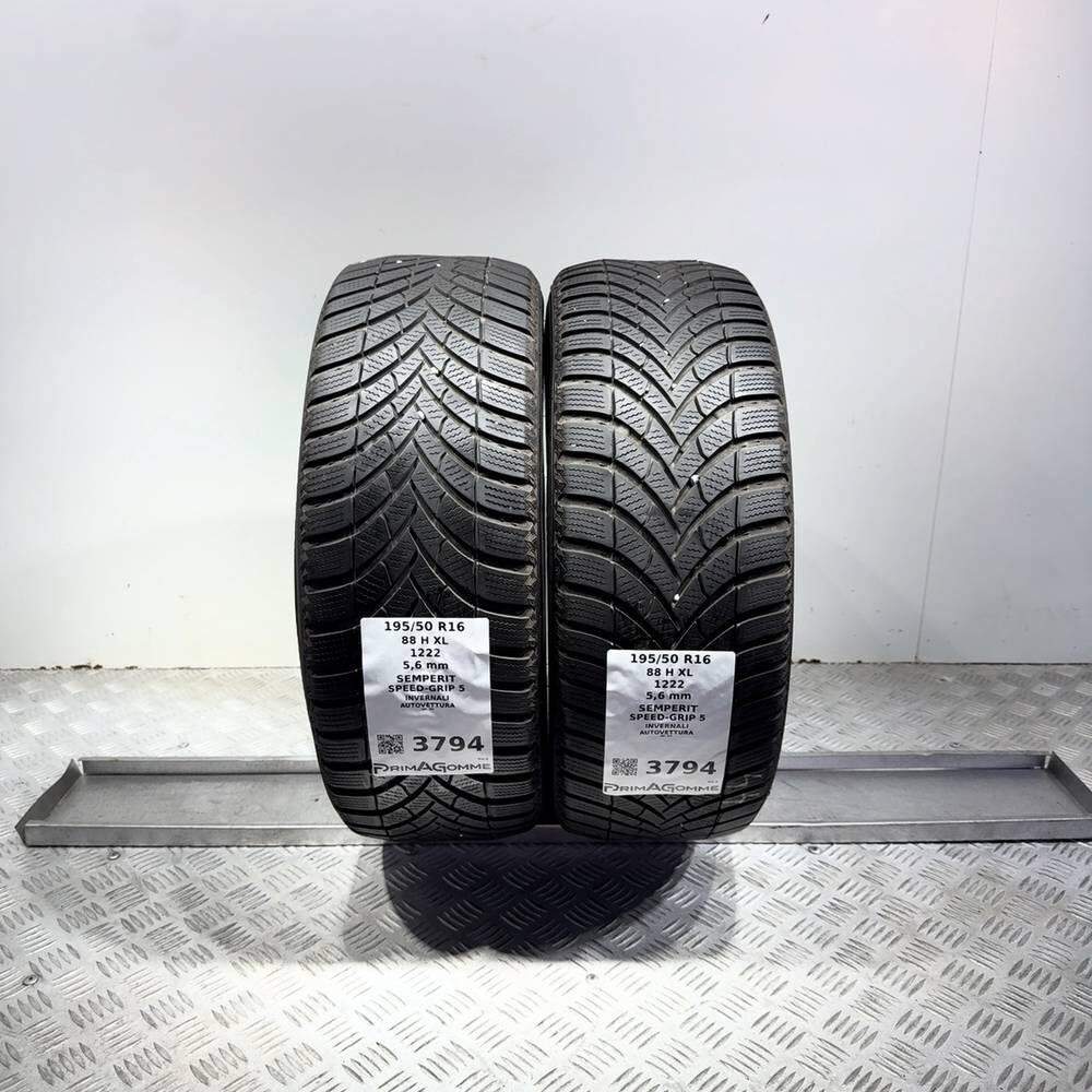 Gomme Usate 195 50 R16 88H XL Semperit Speed-Grip 5 80% Invernali