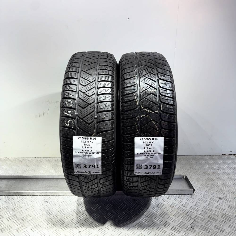 Gomme Usate 215 65 R16 102H XL Pirelli Scorpion Winter Invernali