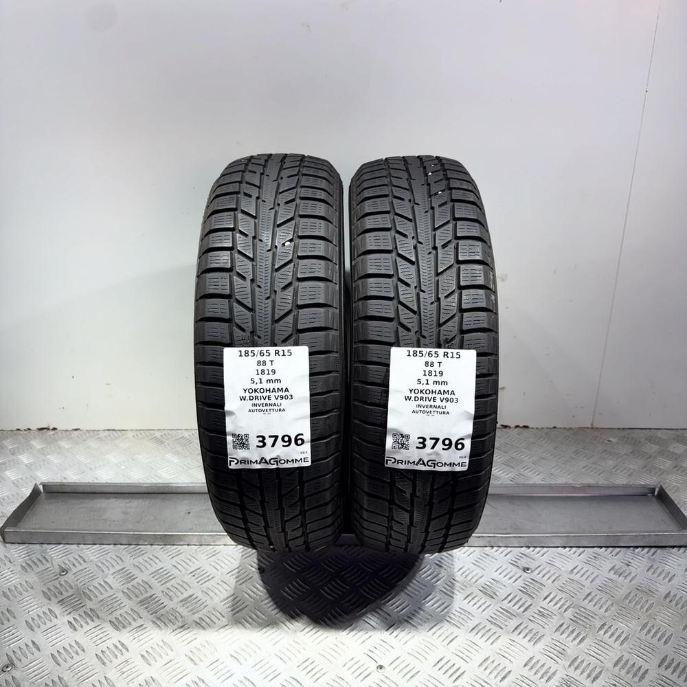 Gomme Usate 185 65 R15 88T Yokohama W.Drive V903 73% Invernali