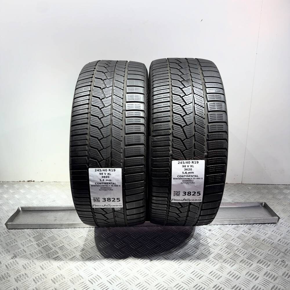 Gomme Usate 245 40 R19 98V XL Continental Wintercontact TS 860 S 80% Invernali