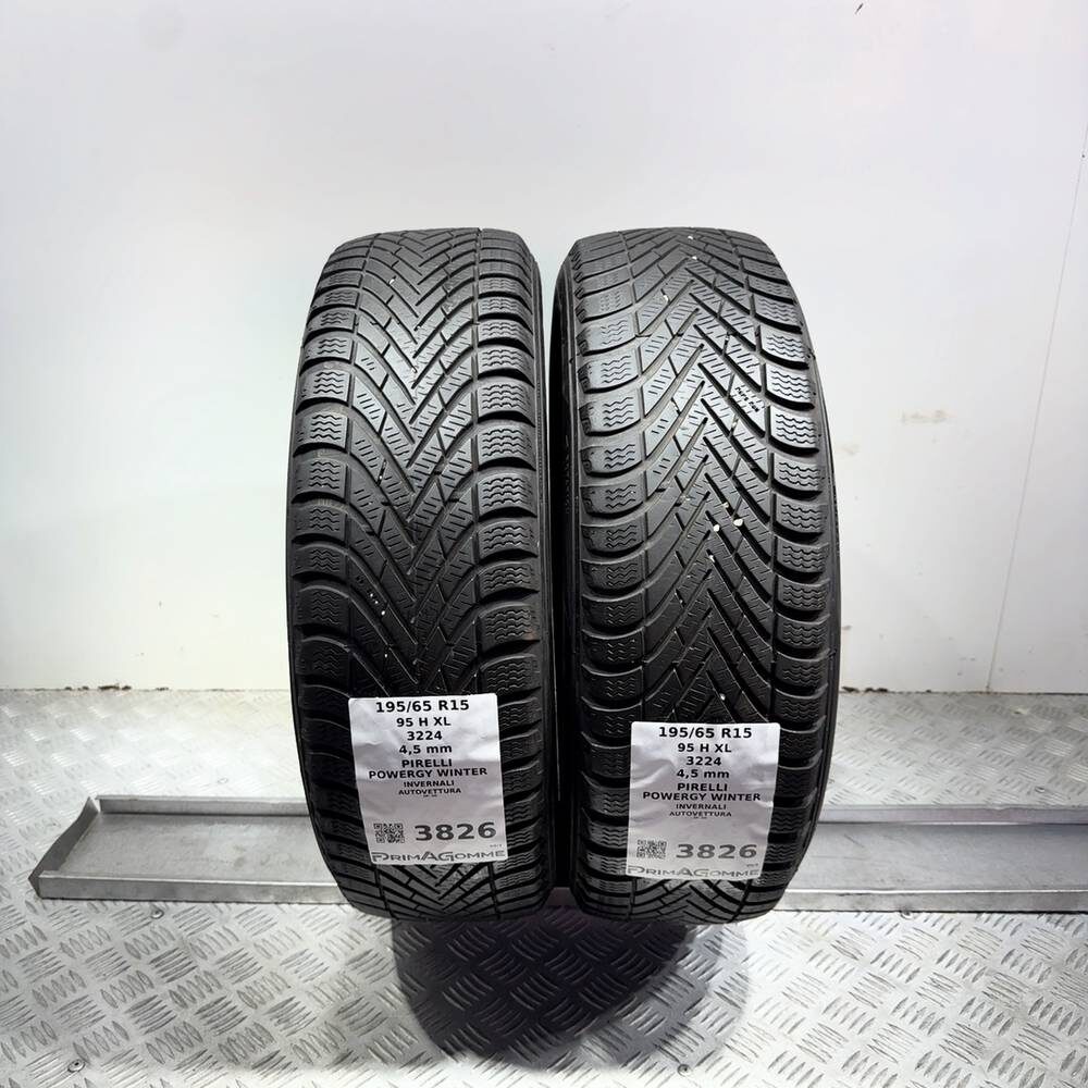 Gomme Usate 195 65 R15 95H XL Pirelli Powergy Winter Invernali