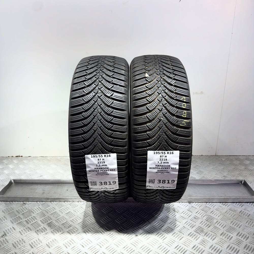 Gomme Usate 195 55 R16 87H Hankook Winter I*Cept RS2 98% Invernali