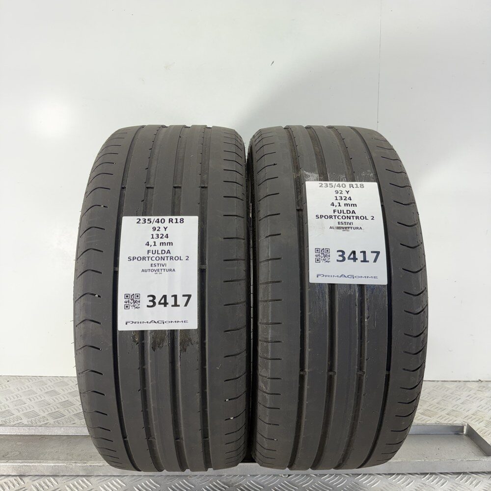 Gomme Usate 235 40 R18 92Y FULDA SPORTCONTROL 2 Estive