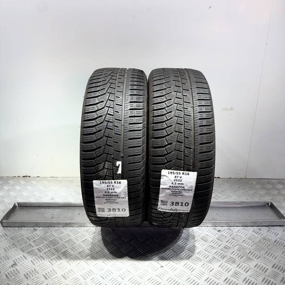 Gomme Usate 195 55 R16 87V Hankook Winter I*Cept Evo2 Hrs RunFlat Invernali