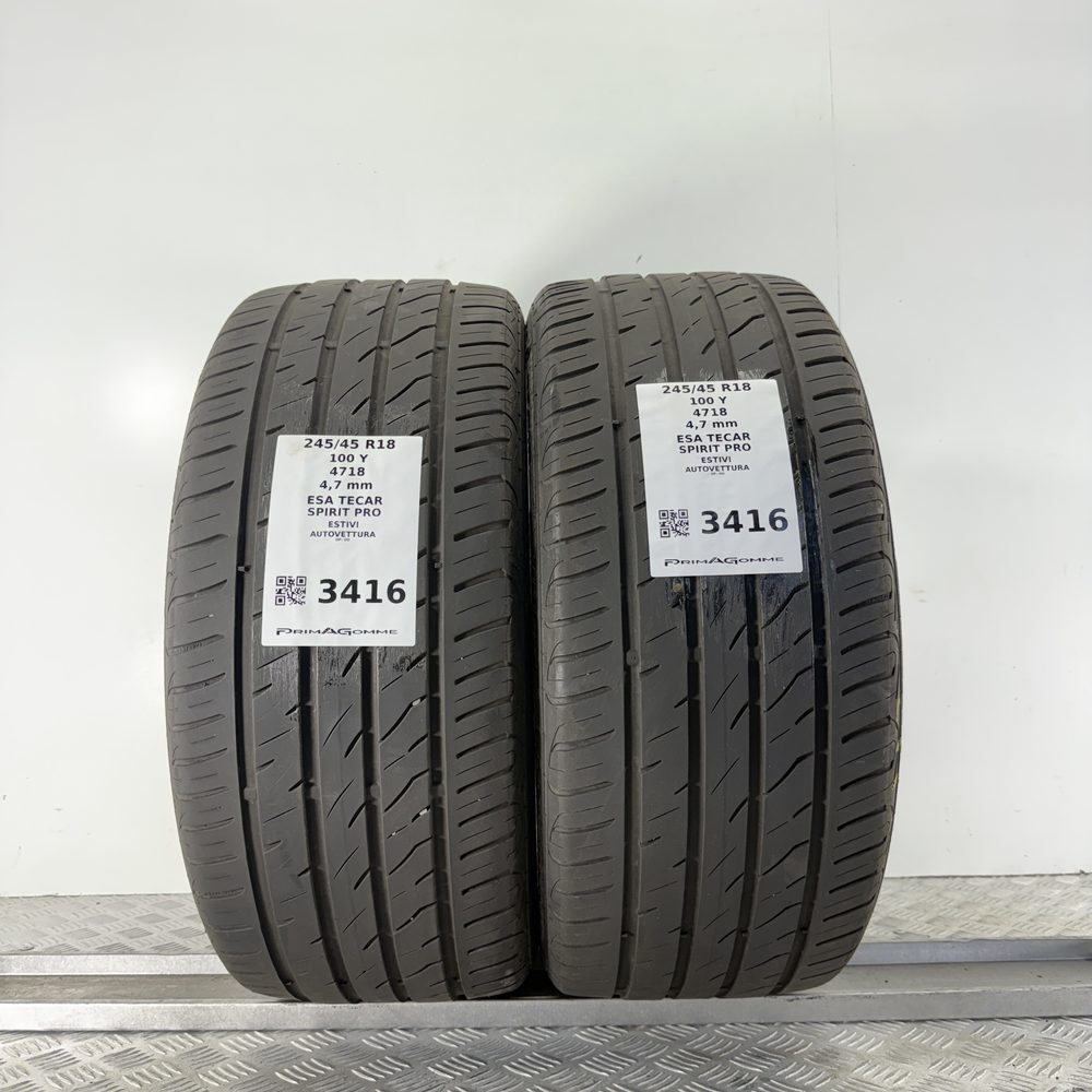 Gomme Usate 245 45 R18 XL 100Y ESA TECAR SPIRIT PRO Estive